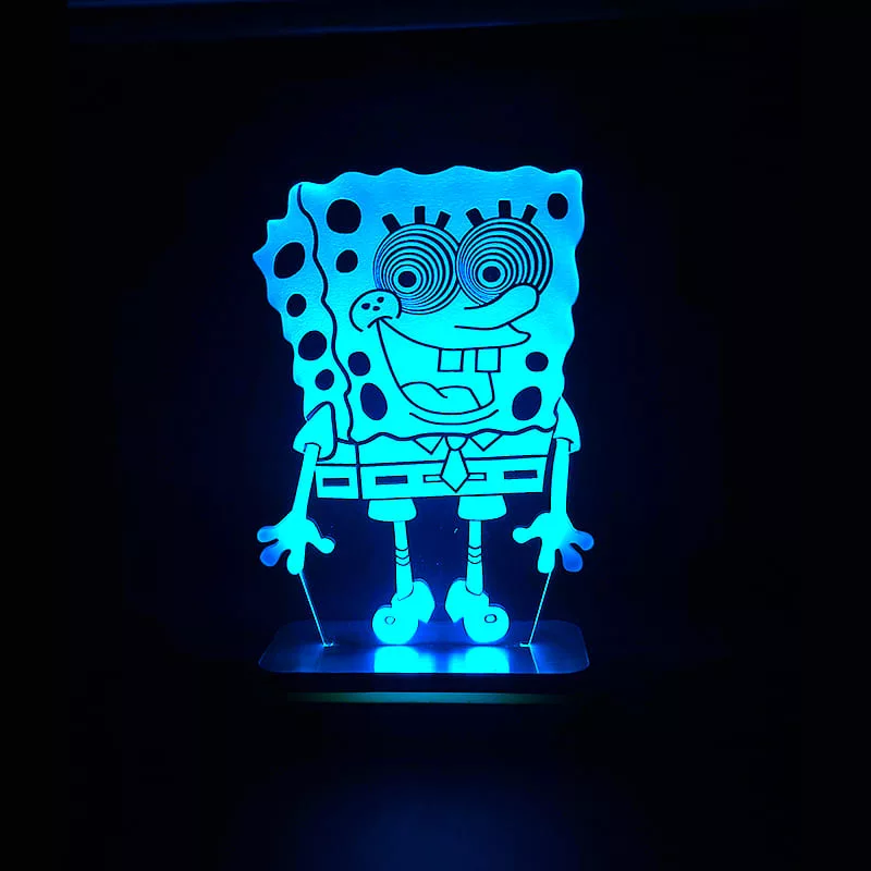 چراغ خواب سان لیزر طرح باب اسفنجی مدل کلید دار