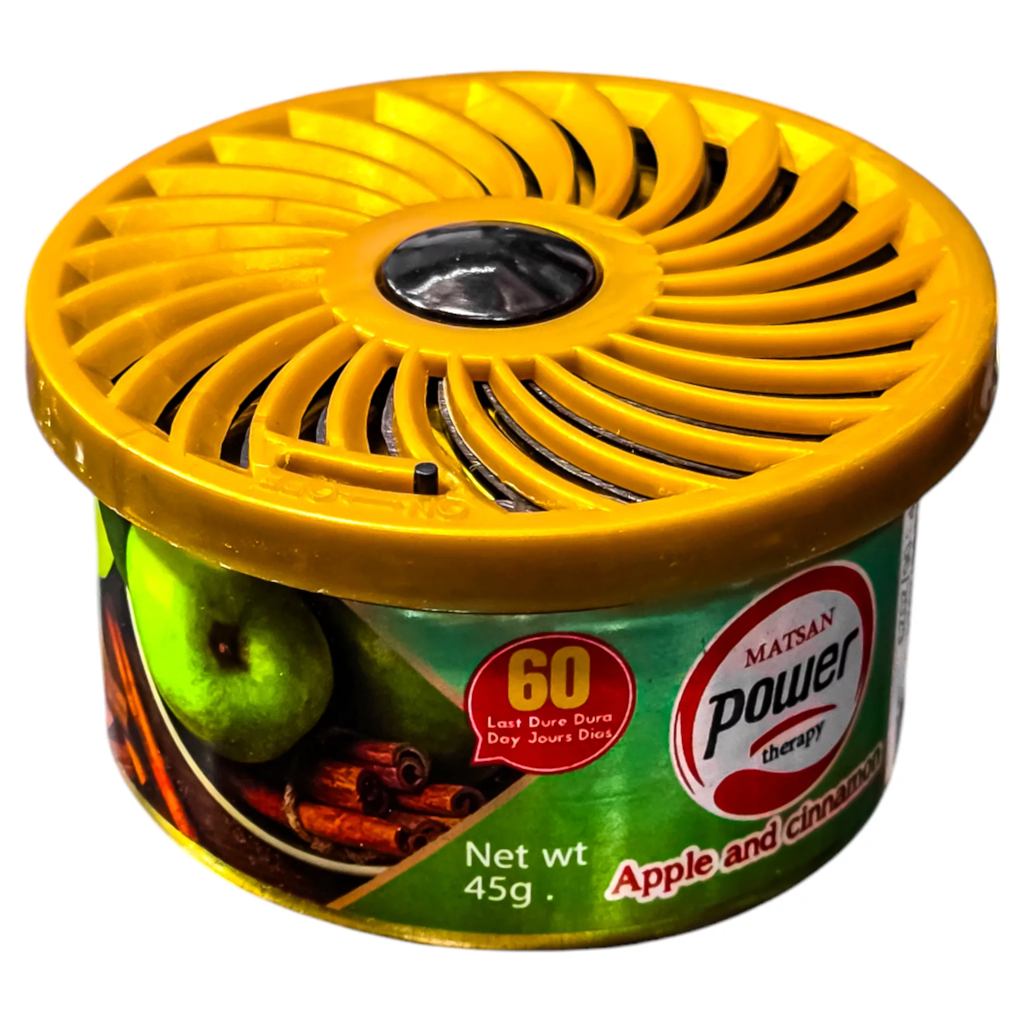 خوشبو کننده خودرو پاور مدل کنسروی - سیب و دارچین وزن ۴۵ گرم