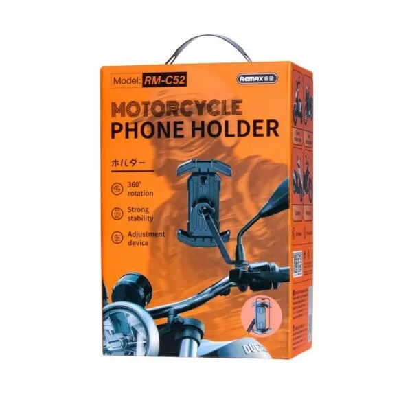 پایه نگهدارنده گوشی موبایل دوچرخه و موتور سیکلت ریمکس مدل RM-C52