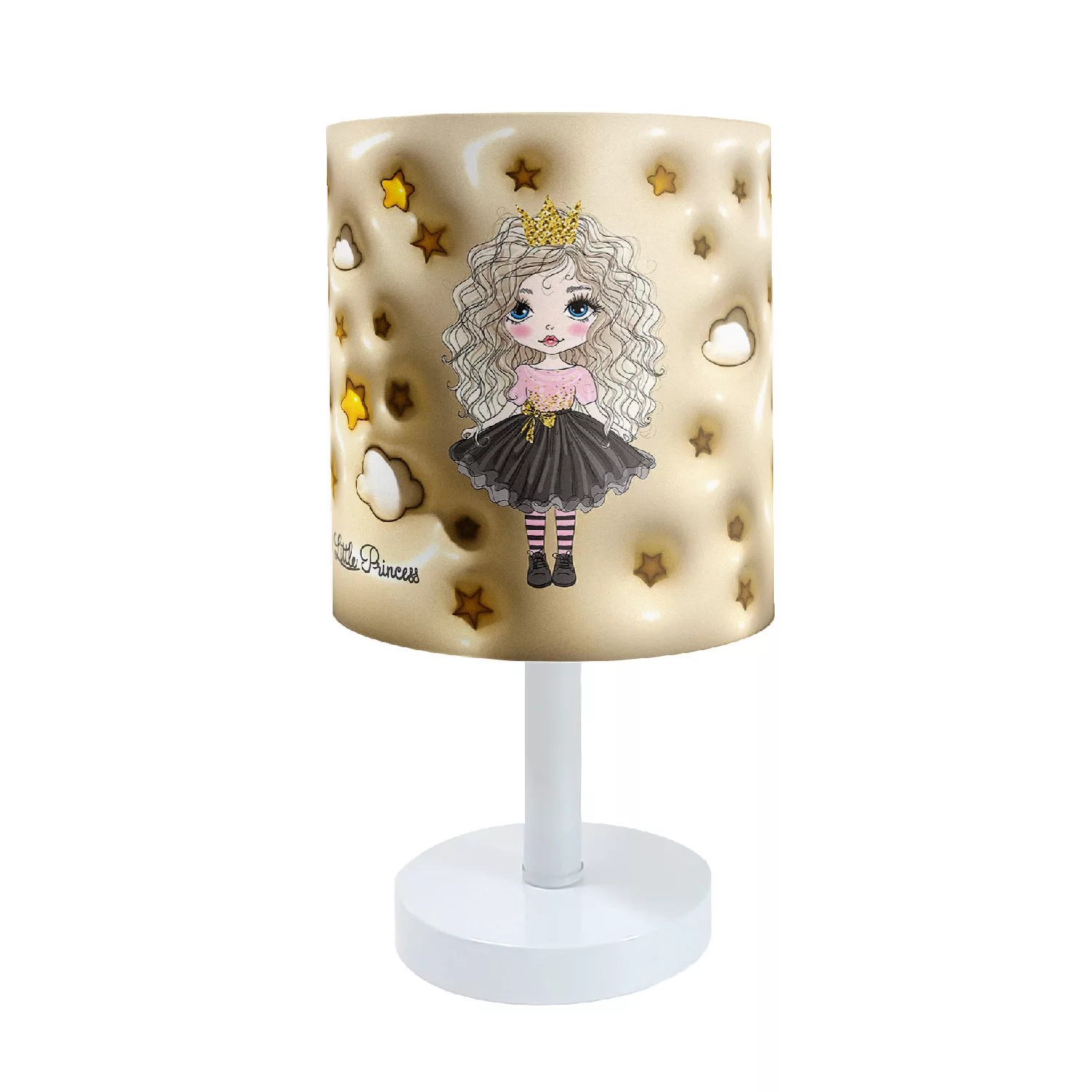 آباژور رومیزی کودک طرح دختر موفرفری مدل LBR-BS-006 آباژور رومیزی کودک طرح دختر موفرفری مدل LBR-BS-006