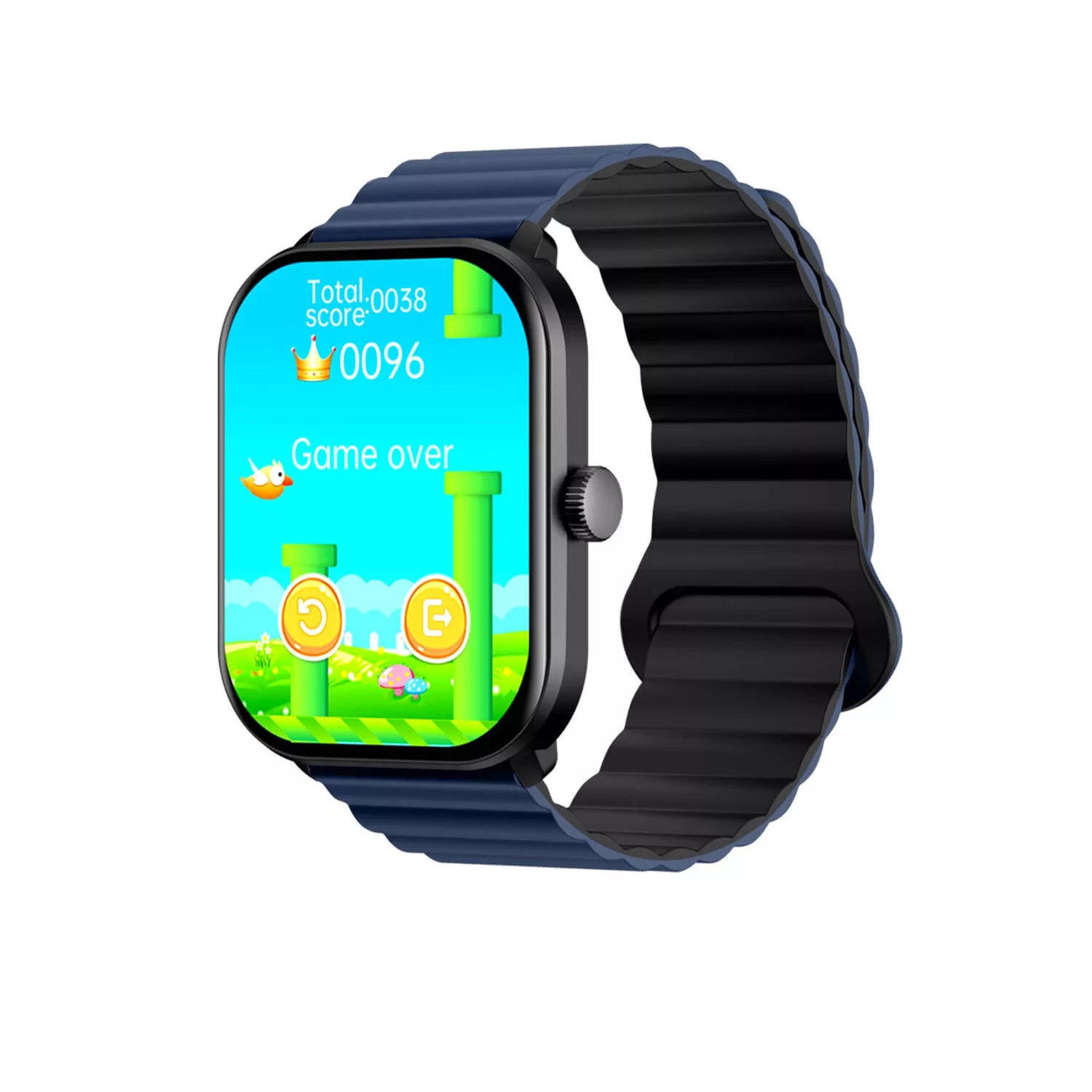 ساعت هوشمند 44 میلی متری گلوریمی مدل APY BASS GS1 PRO با بند سیلیکونی