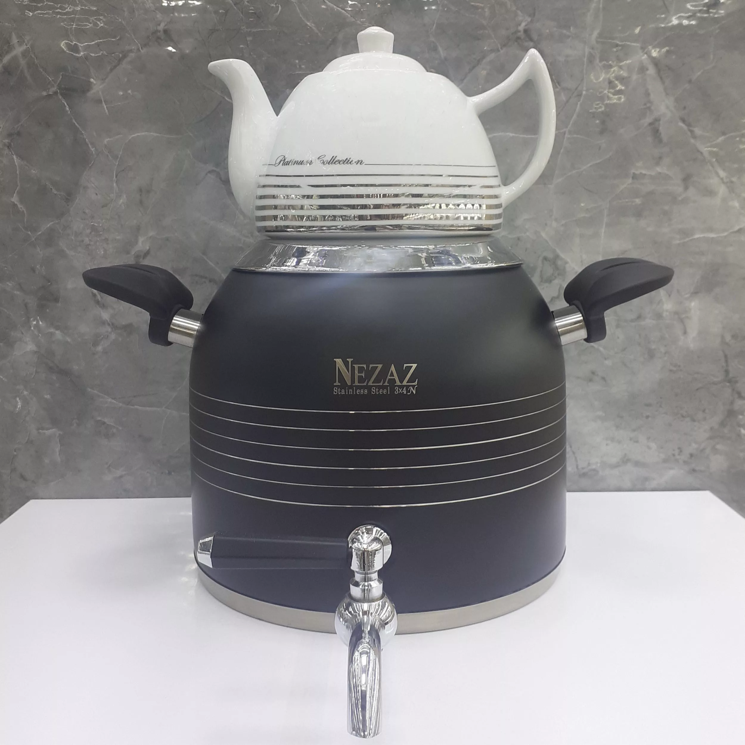 ست کتری و قوری نزاز مدل قالب ترک