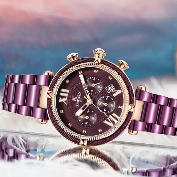 ساعت مچی عقربه‌ای کوارتز زنانه ریوارد مدل 63084L