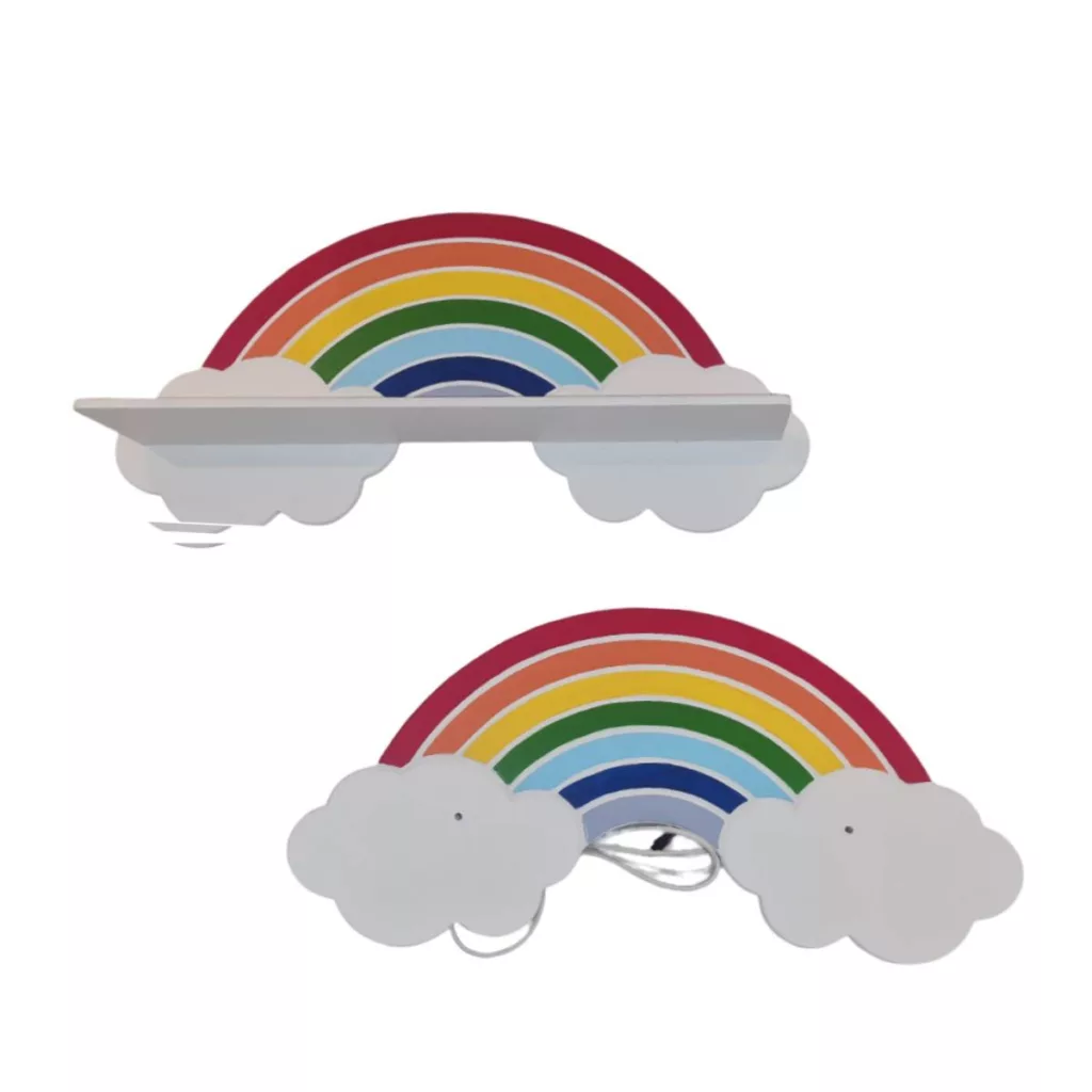 چراغ خواب اتاق کودک مدل رنگین کمان بسته دو عددی