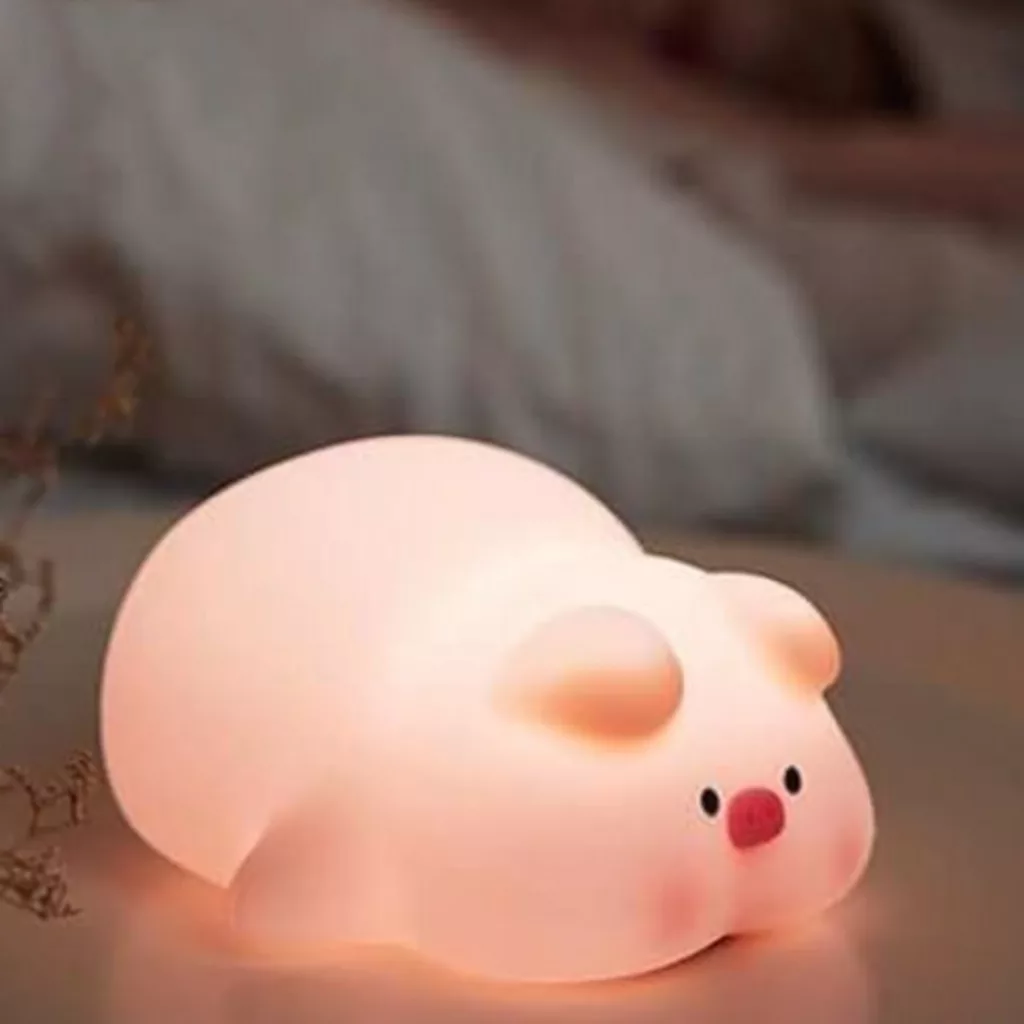 چراغ خواب اتاق کودک مدل خوک خسته