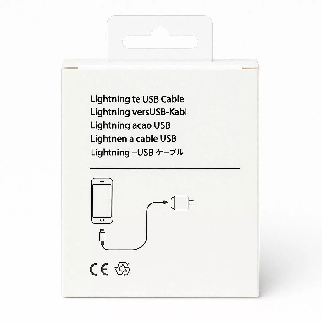 کابل تبدیل USB به لایتنینگ مدل Iphone طول 1 متر