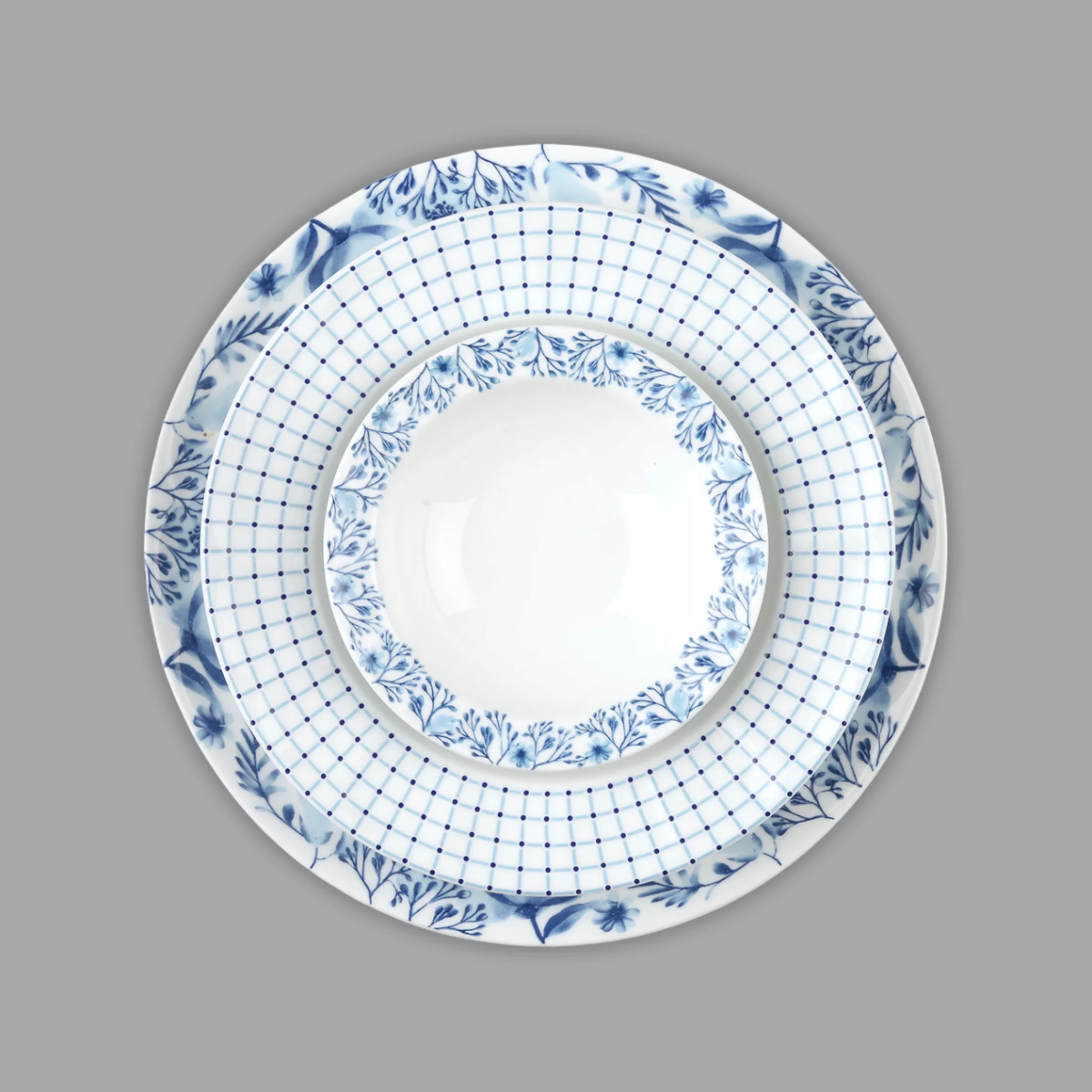 سرویس غذاخوری 29 پارچه 6 نفر چینی زرین ایران مدل نئوکلاسیک آراگل درجه عالی