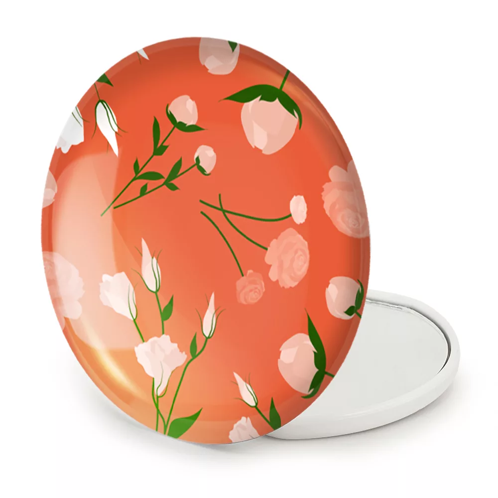 آینه جیبی خندالو طرح گل گلی مدل تاشو کد 29016