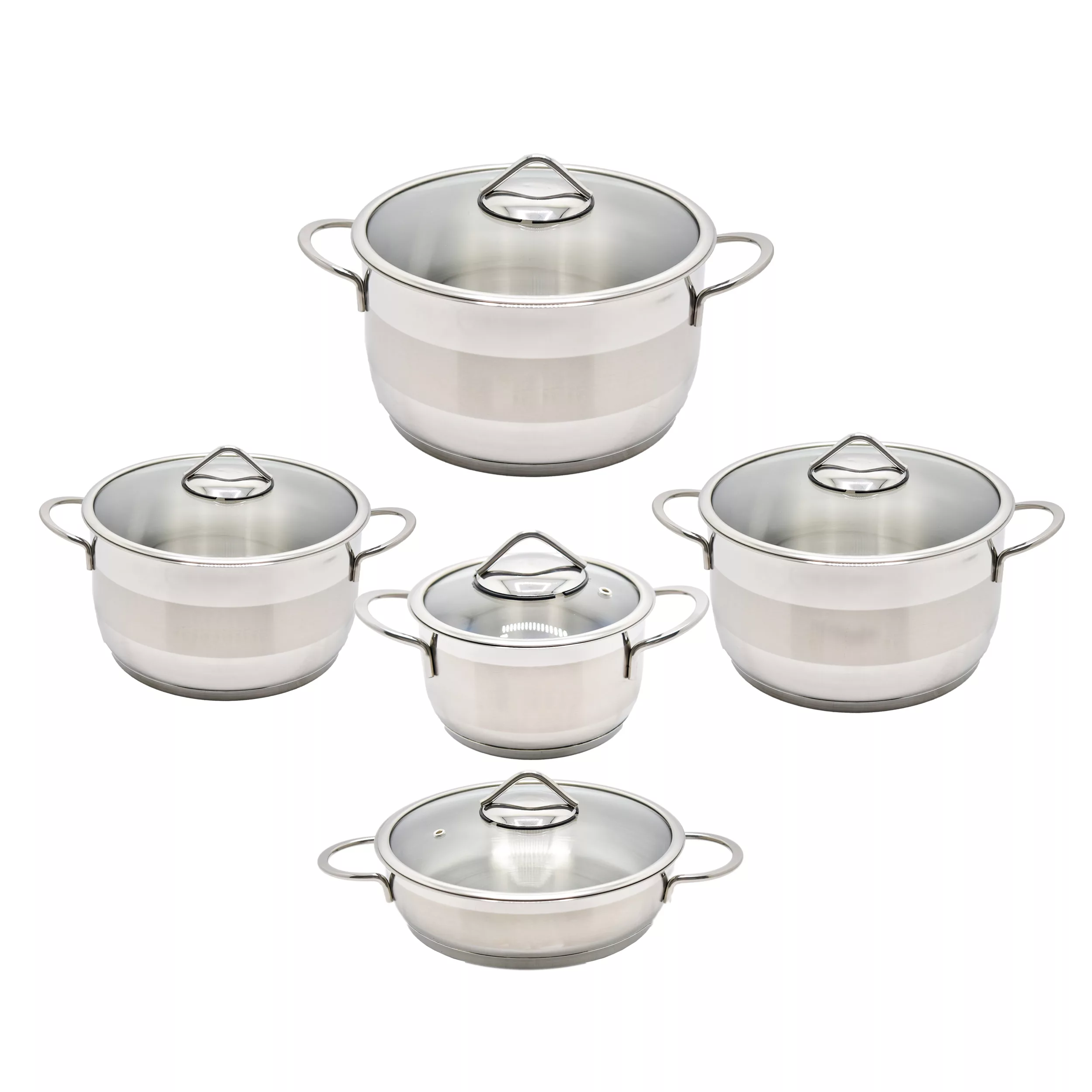 سرویس پخت و پز 10 پارچه مدل استیل کد 2110