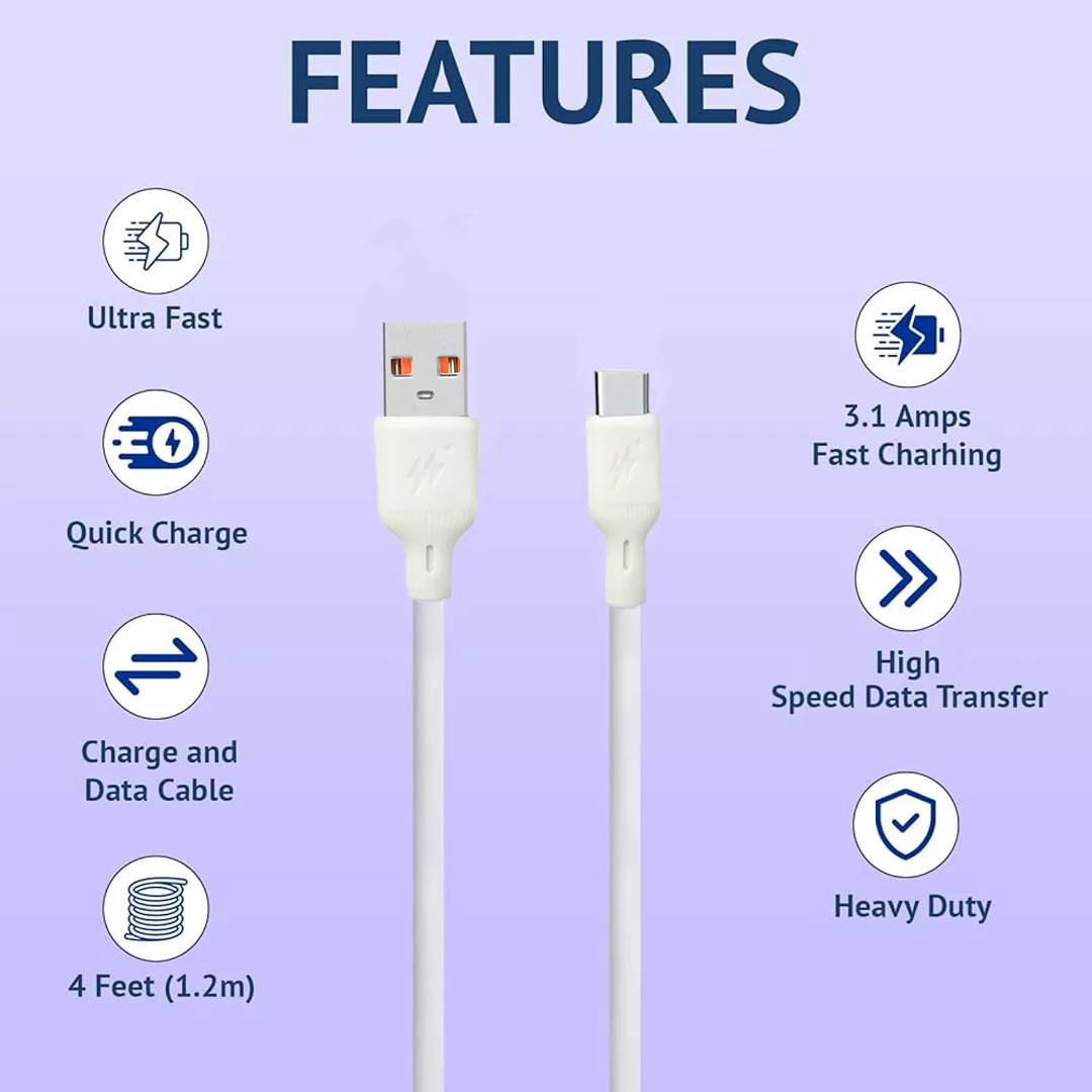 کابل تبدیل USB به USB-C اوکی 24 مدل UTC Fast Charge طول 1 متر