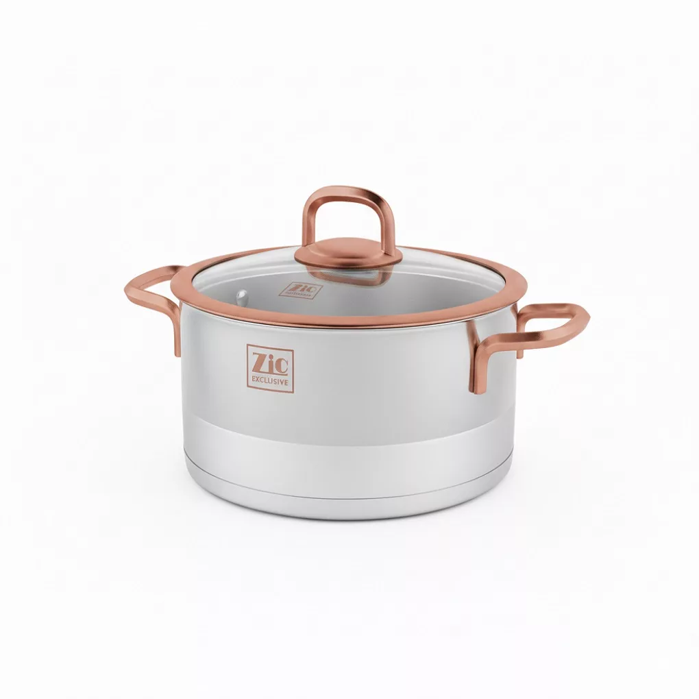 سرویس قابلمه و تابه استیل ۱۰ پارچه بازرگانی زیو مدل  ZCS-1330