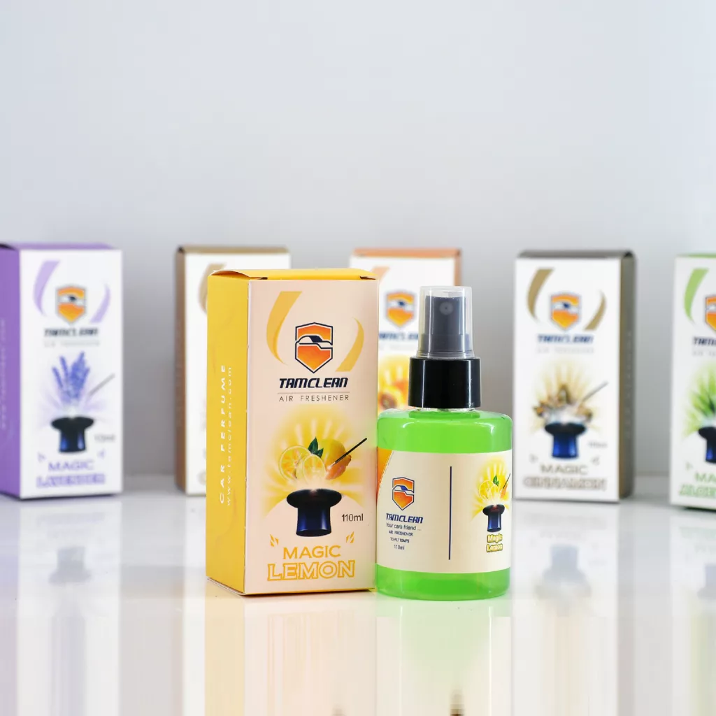 اسپری خوشبو کننده خودرو تام کلین مدل مجیک لمن کد TC-FL110NFS حجم 110 میلی لیتر