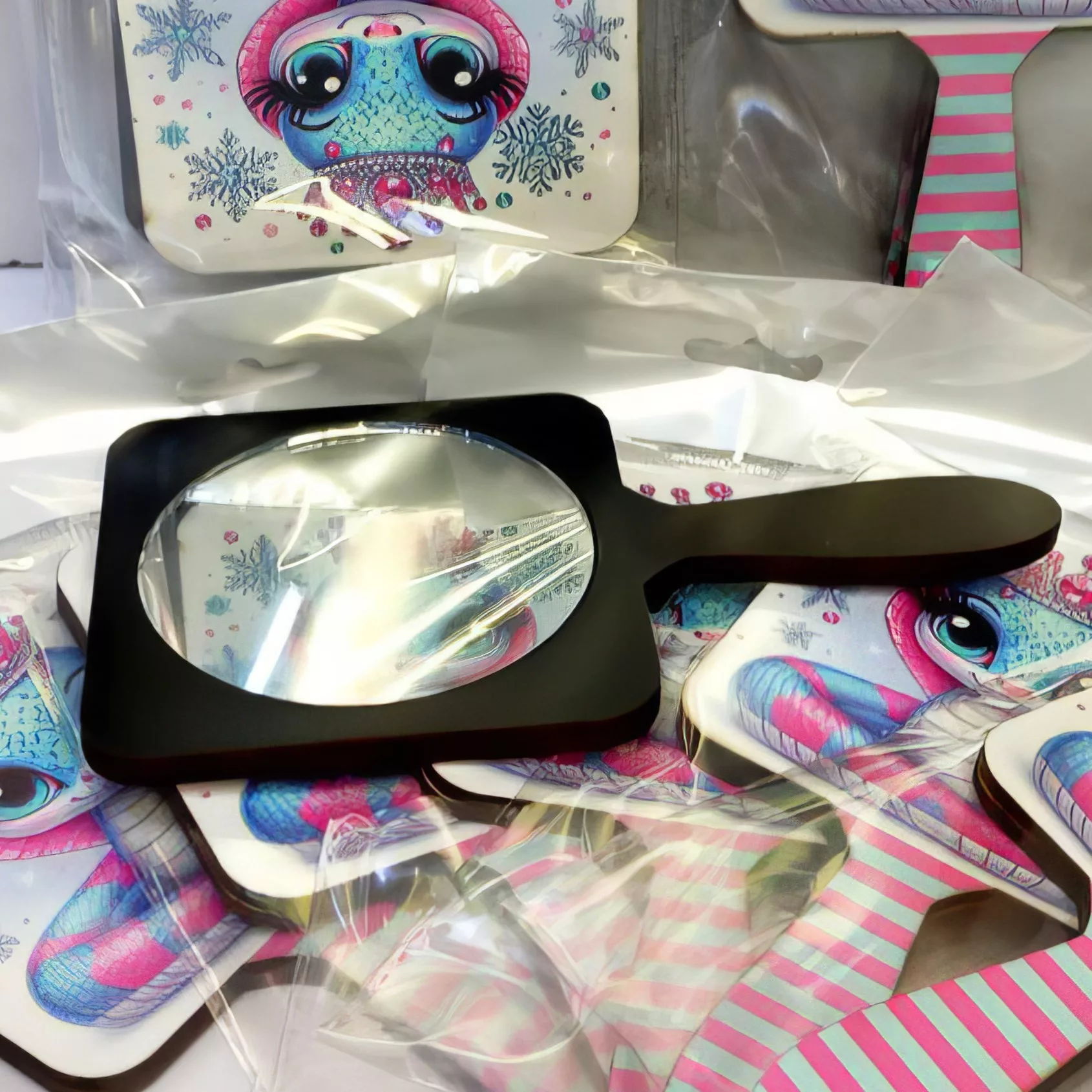 آینه آرایشی طرح مار