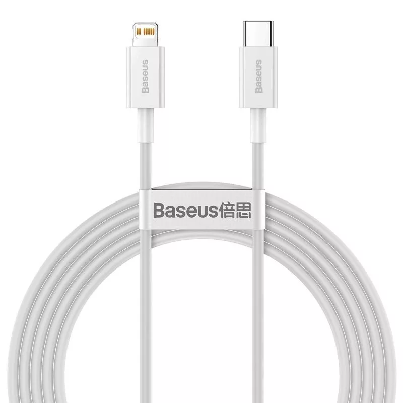 کابل تبدیل USB-C به لایتنینگ باسئوس مدل Superior Series 20W طول 1.5 متر