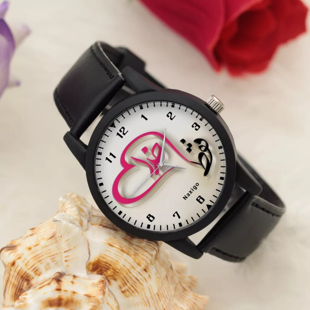 ساعت مچی عقربه ای ناکسیگو طرح فقط خدا کد LF4203
