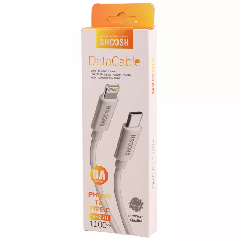 کابل تبدیل لایتنینگ به USB-C شوش مدل SH251 I طول 1.1 متر