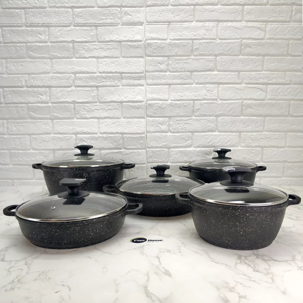 سرویس قابلمه 10 پارچه پن هوم مدل گرانیت