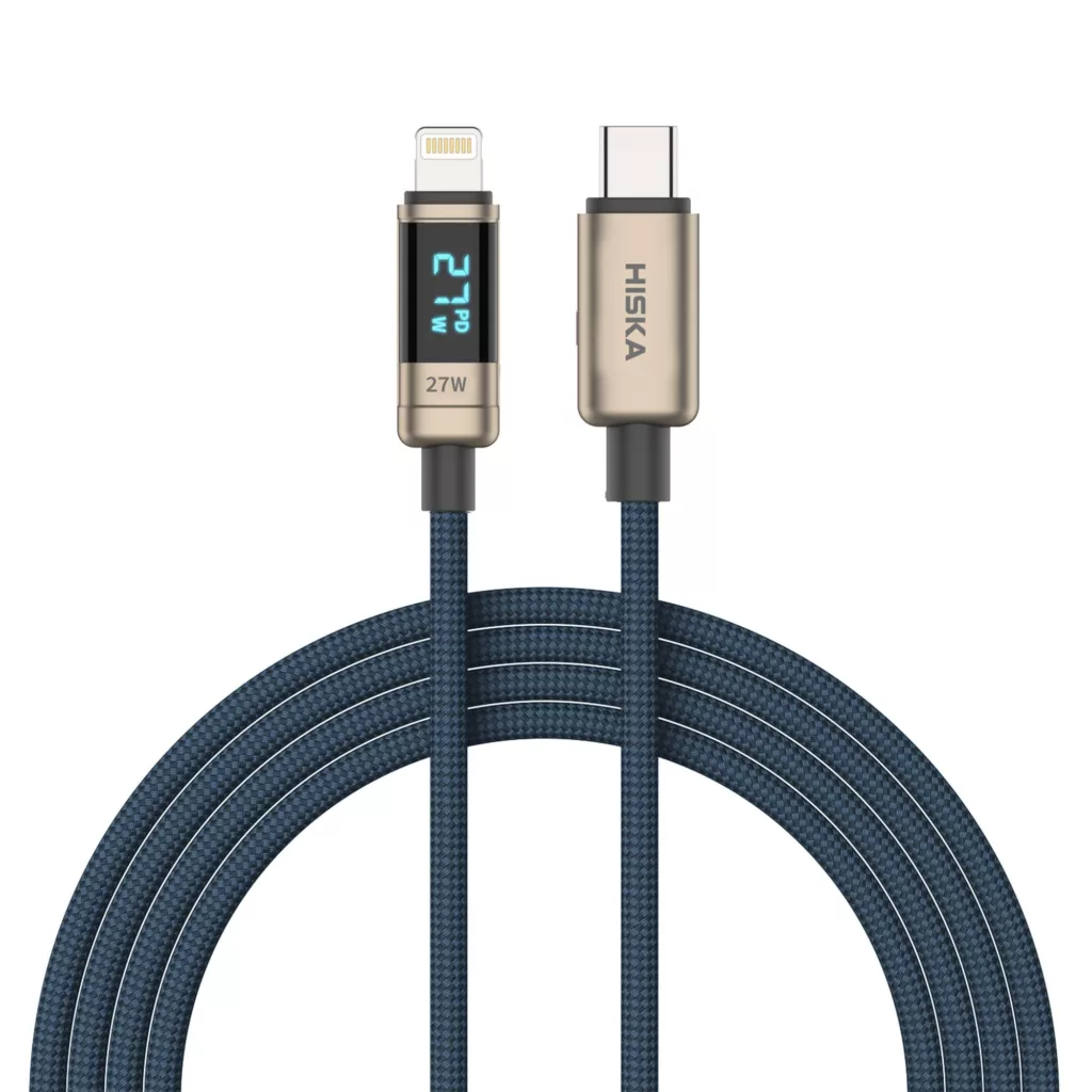 کابل تبدیل USB-C به لایتنینگ هیسکا مدل LX-20CL طول 1 متر