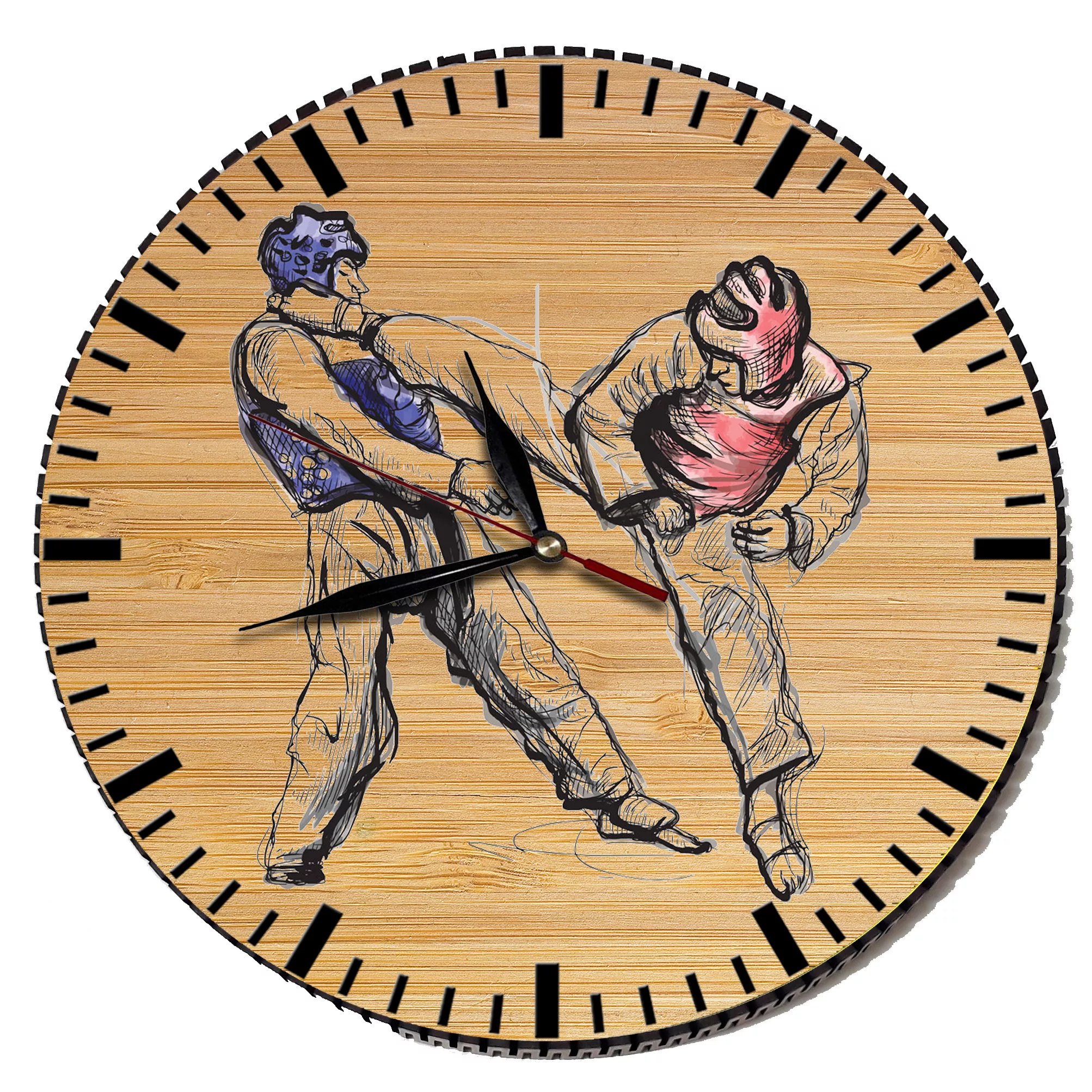 ساعت دیواری مدل تکواندو