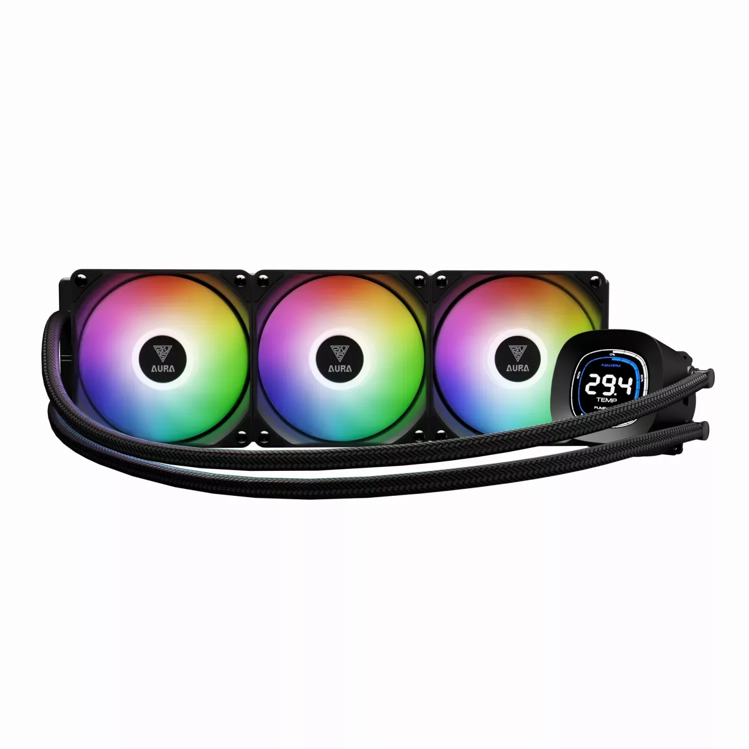 سیستم خنک‌کننده آبی گیم دیاس مدل AURA GL360 DIGITAL