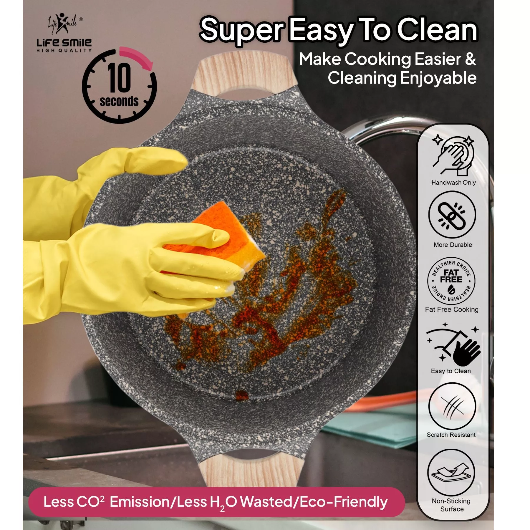 سرویس پخت و پز 6 پارچه لایف اسمایل مدل MR-6-P