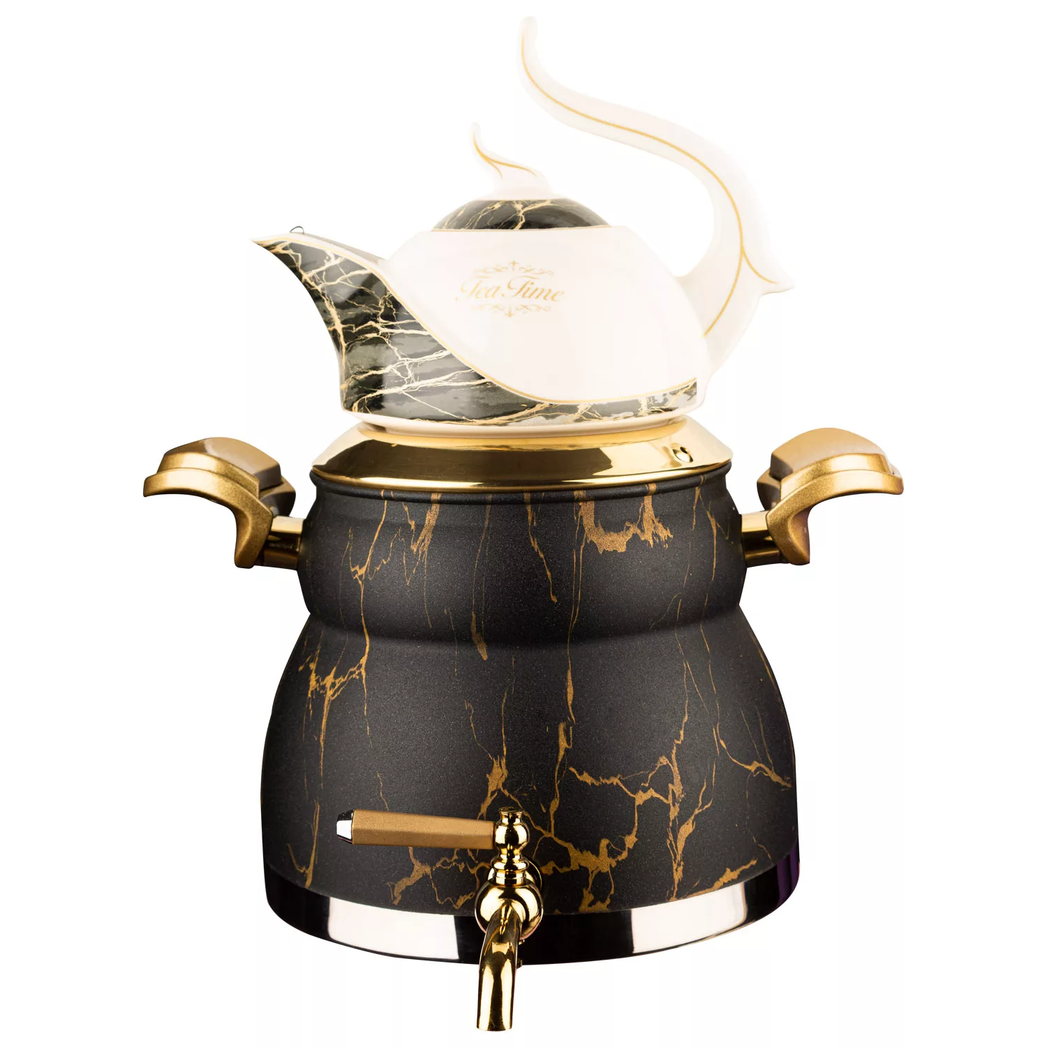 ست کتری و قوری کروپ ست مدل ماربل کد 1223