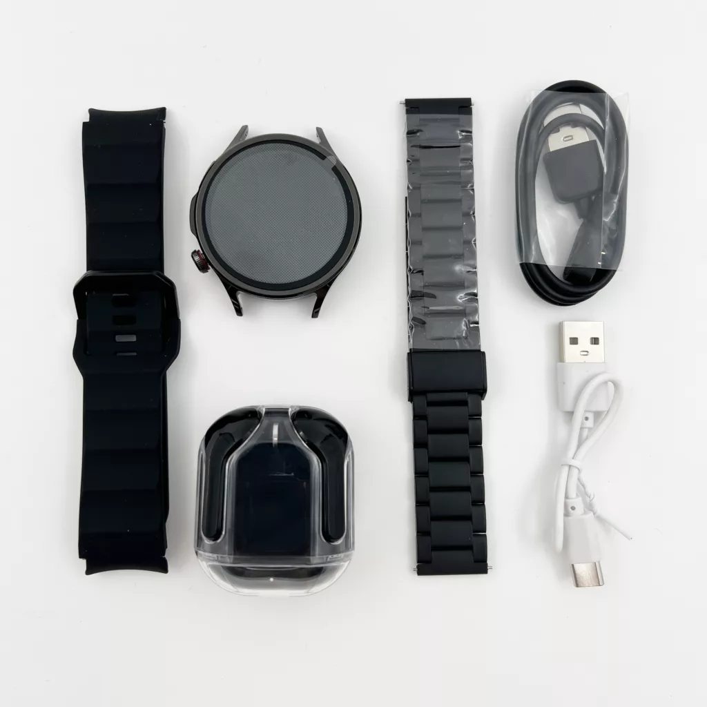 ساعت هوشمند 44 میلی متری مدل M103 با بند سلیکونی به همراه هندزفری بیسیم