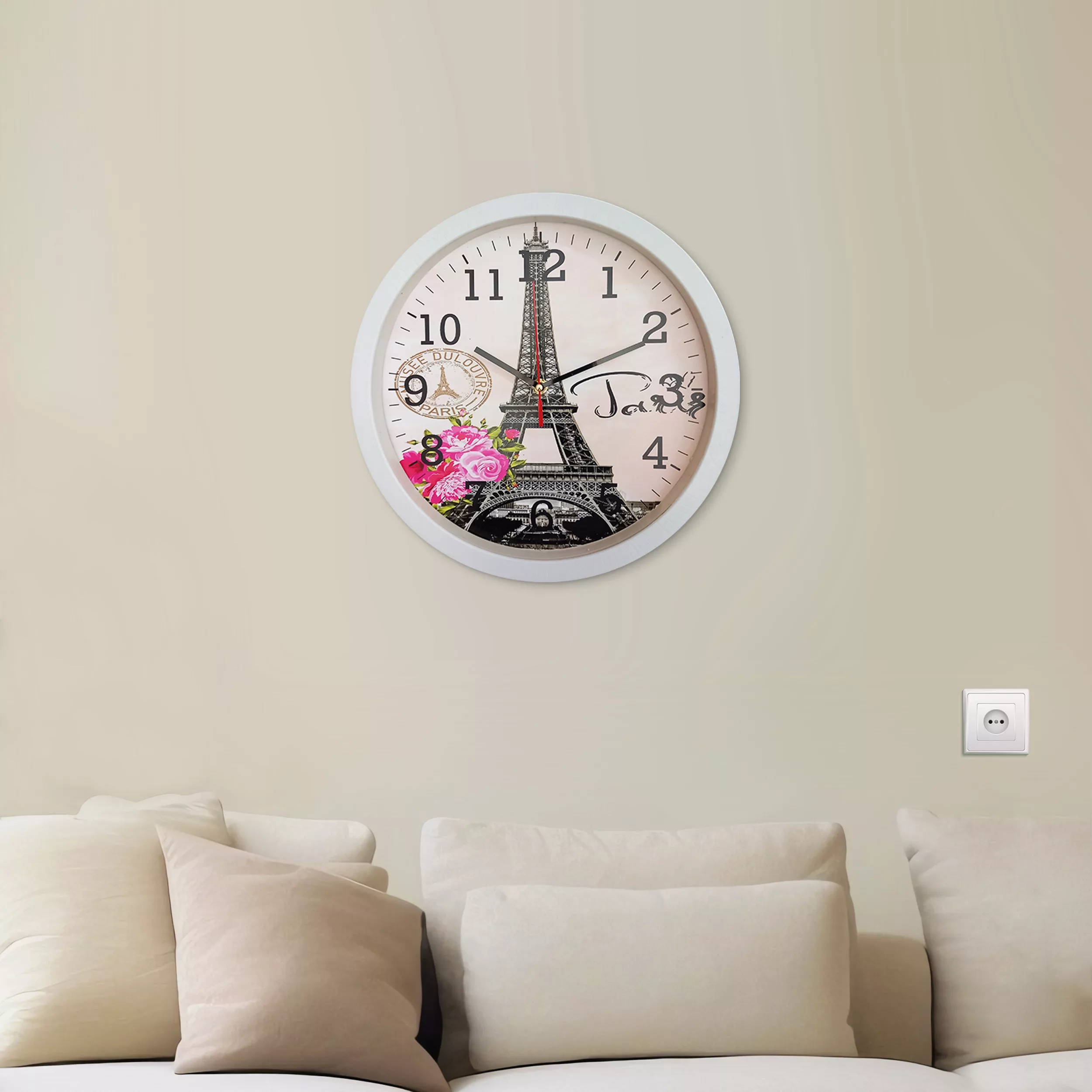 ساعت دیواری مدل برج ایفل کد 40305088