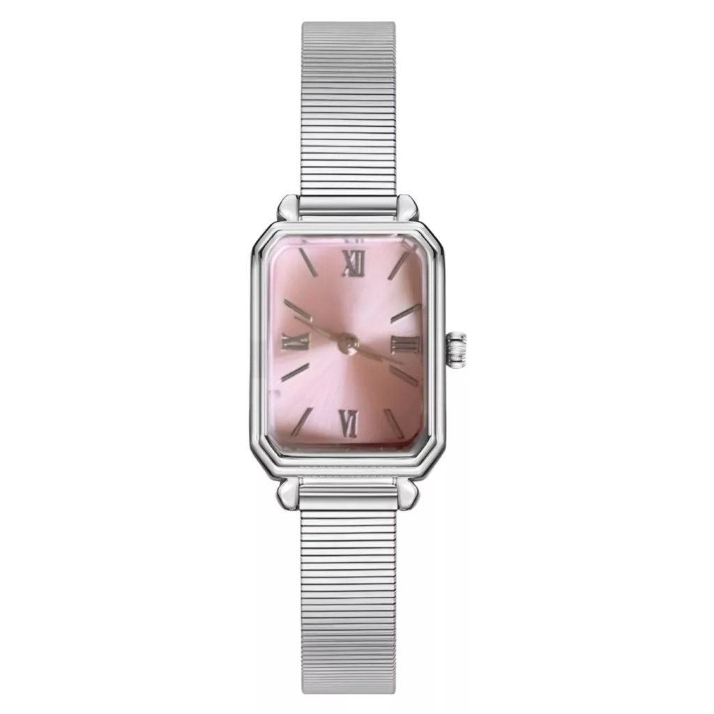 ساعت مچی عقربه‌ای کوارتز زنانه مدل مینیمال بند فلزی کد 1.1