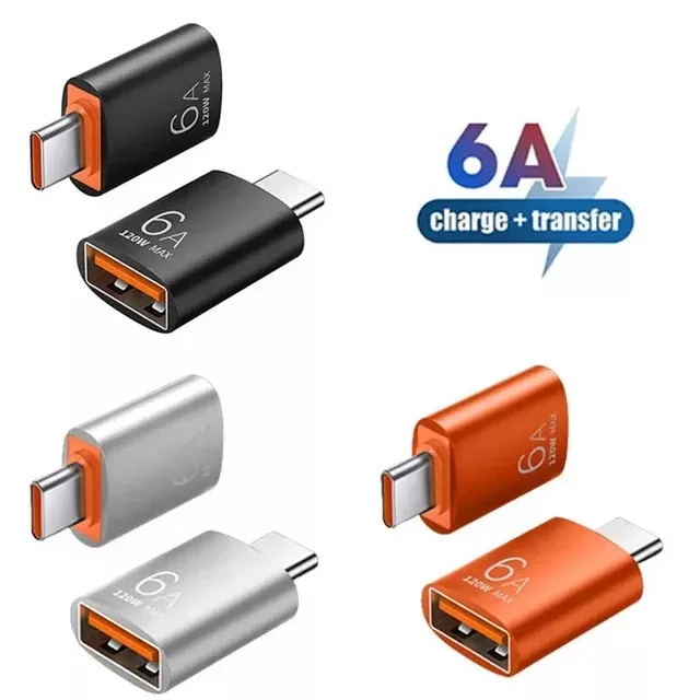 مبدل USB-C به USB 3.0 مدل OTG-6A-120W