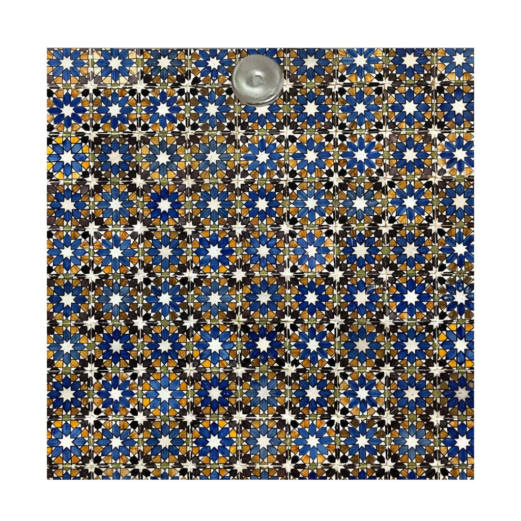 آینه جیبی طرح فانتزی شکل های هندسی مدل A079