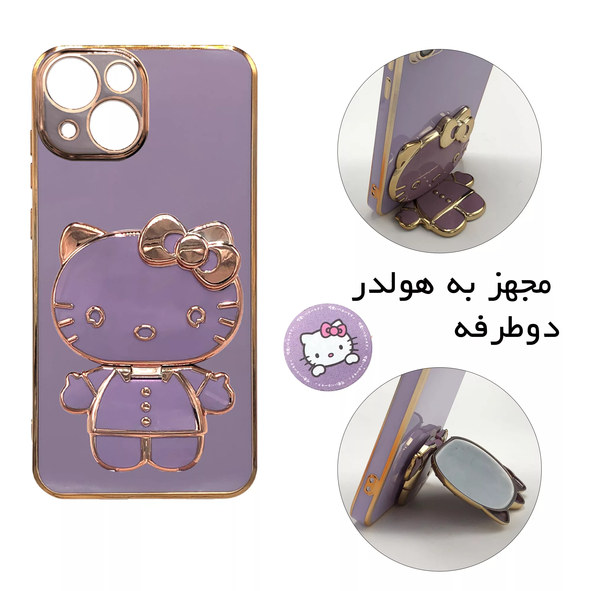 پایه نگهدارنده گوشی موبایل پاپ سوکت مدل گربه ای