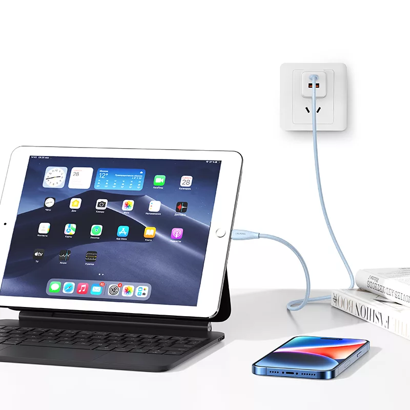 کابل تبدیل USB-C به لایتنینگ یوسمز مدل SJ717-30W طول 1.2 متر