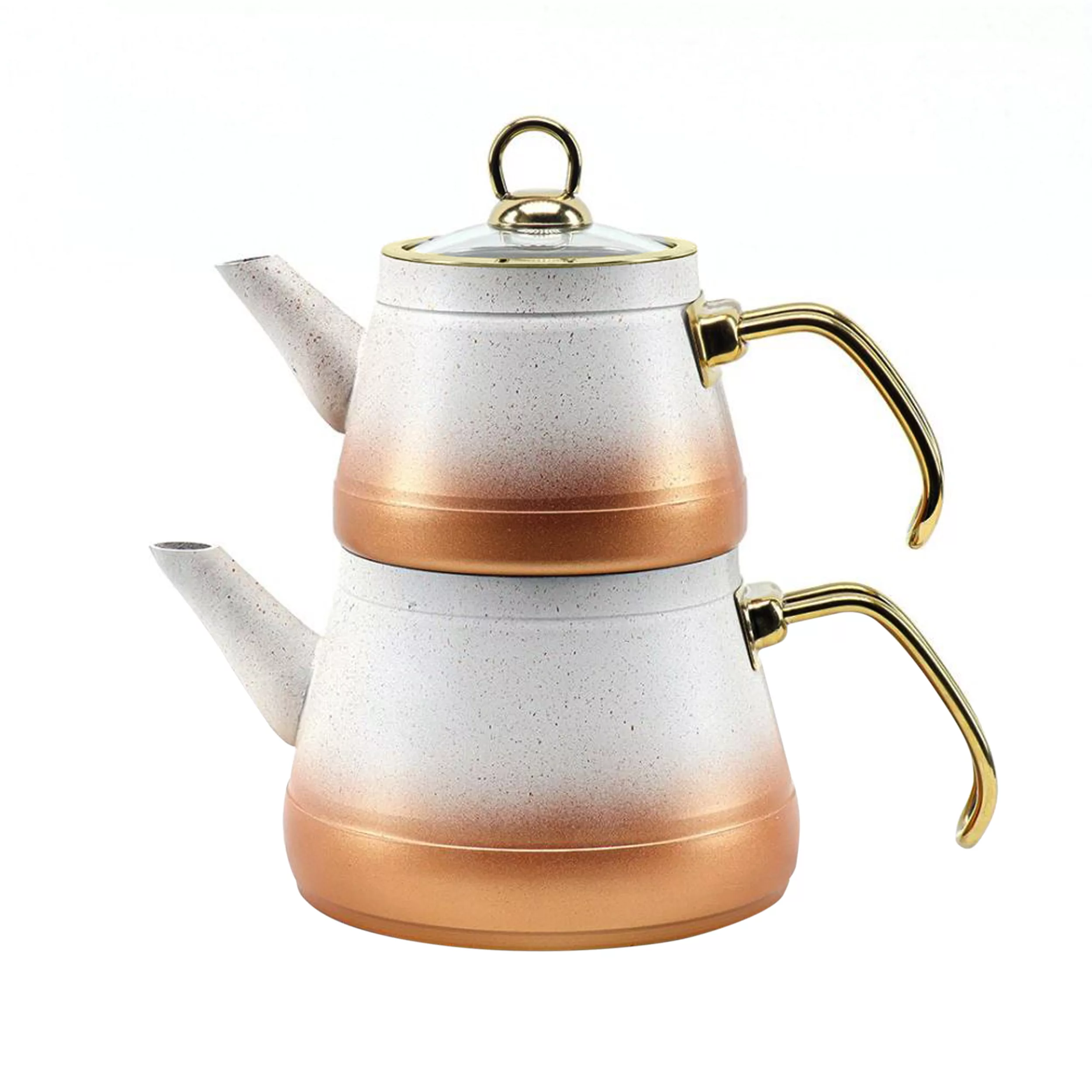 ست کتری و قوری شاهین مدل ARJIN گنجایش کتری 2 لیتر گنجایش قوری 1 لیتر