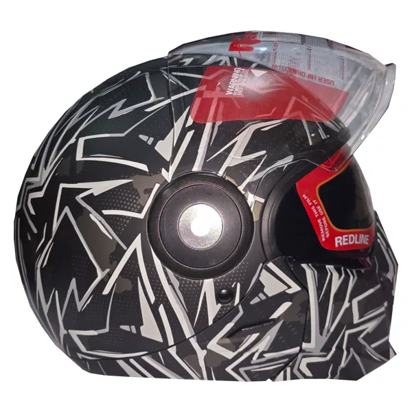 کلاه کاسکت فک جدا ردلاین مدل عینکدار کد RE_976