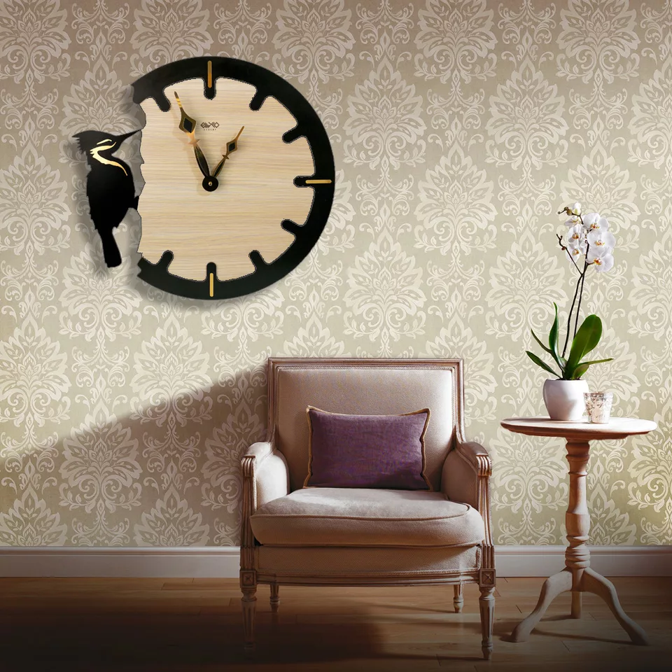 ساعت دیواری طرح دارکوب مدل MC00245