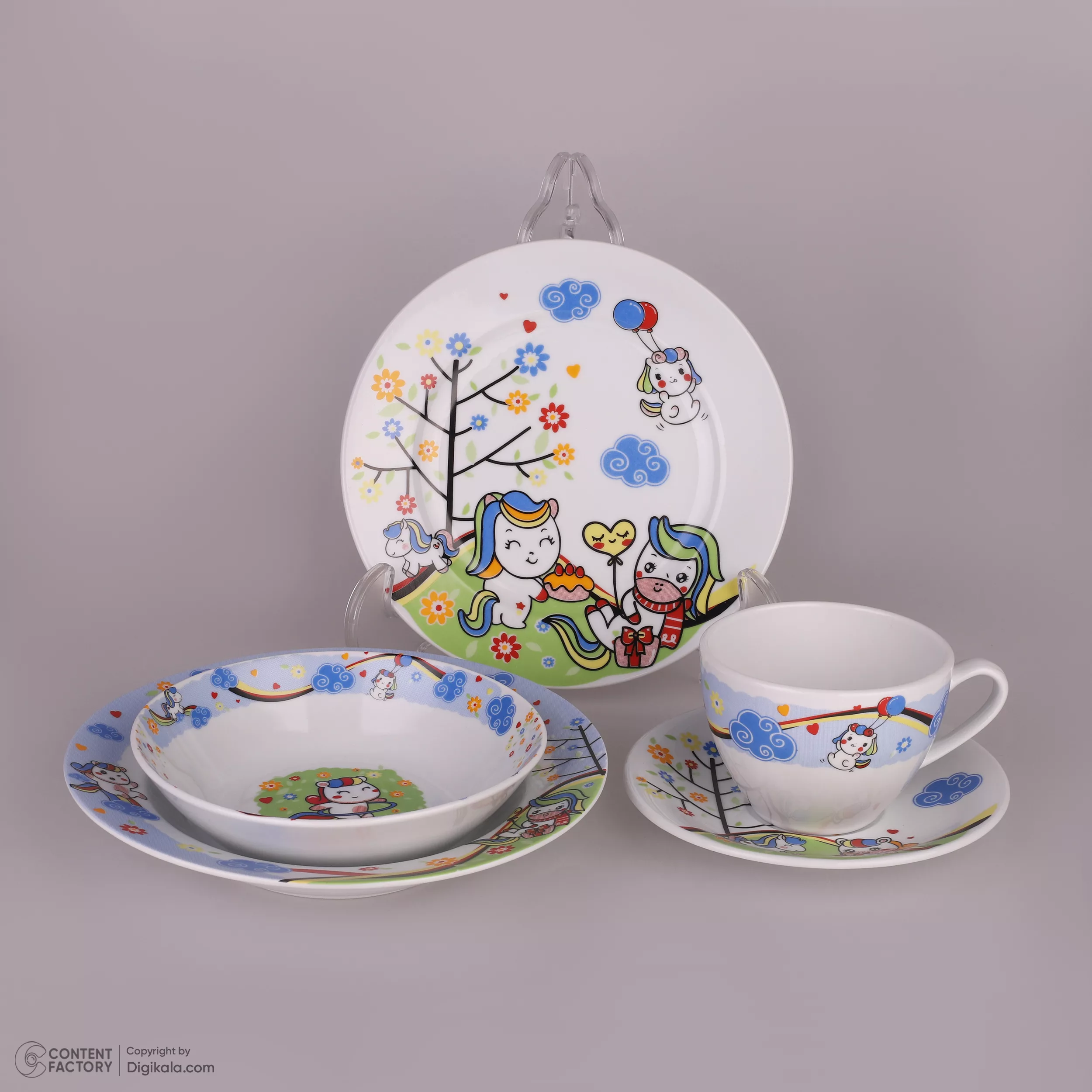 سرویس غذاخوری 5 پارچه افر مدل بونی و دوستان ورژن 8