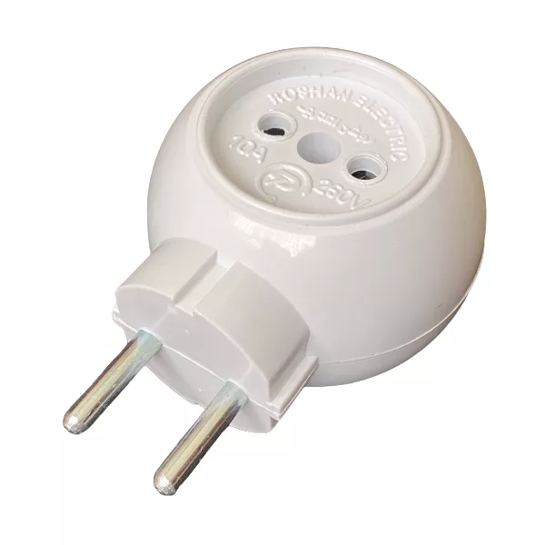 سه راهی برق روشن الکتریک مدل کپل بسته 2 عددی