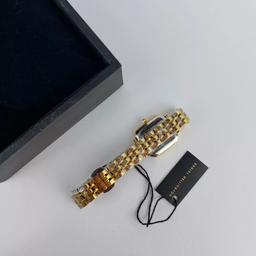 ساعت مچی عقربه‌ای کوارتز زنانه دنیل ولینگتون مدل صفحه مربعی کد DW-Q-4812Quadro