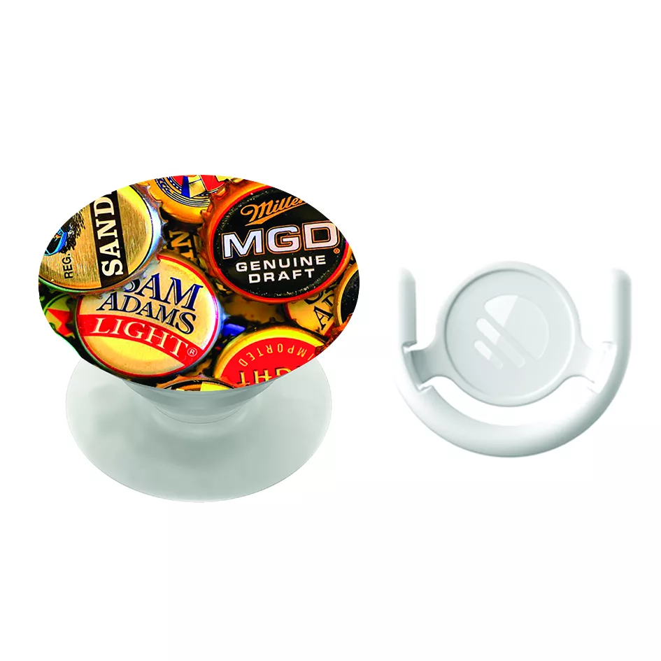 پایه نگهدارنده گوشی موبایل پاپ سوکت مگافون طرح تشتک نوشابه مدل 3898 به همراه پاپ کلیپ