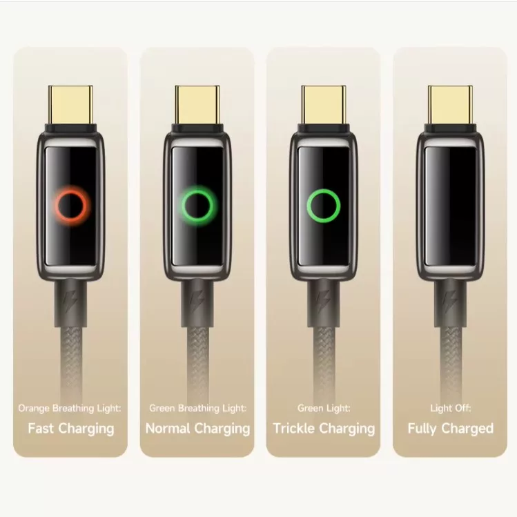 کابل USB-C مک دودو مدل 100W Halo Breathing Light CA-668 طول 1.2 متر
