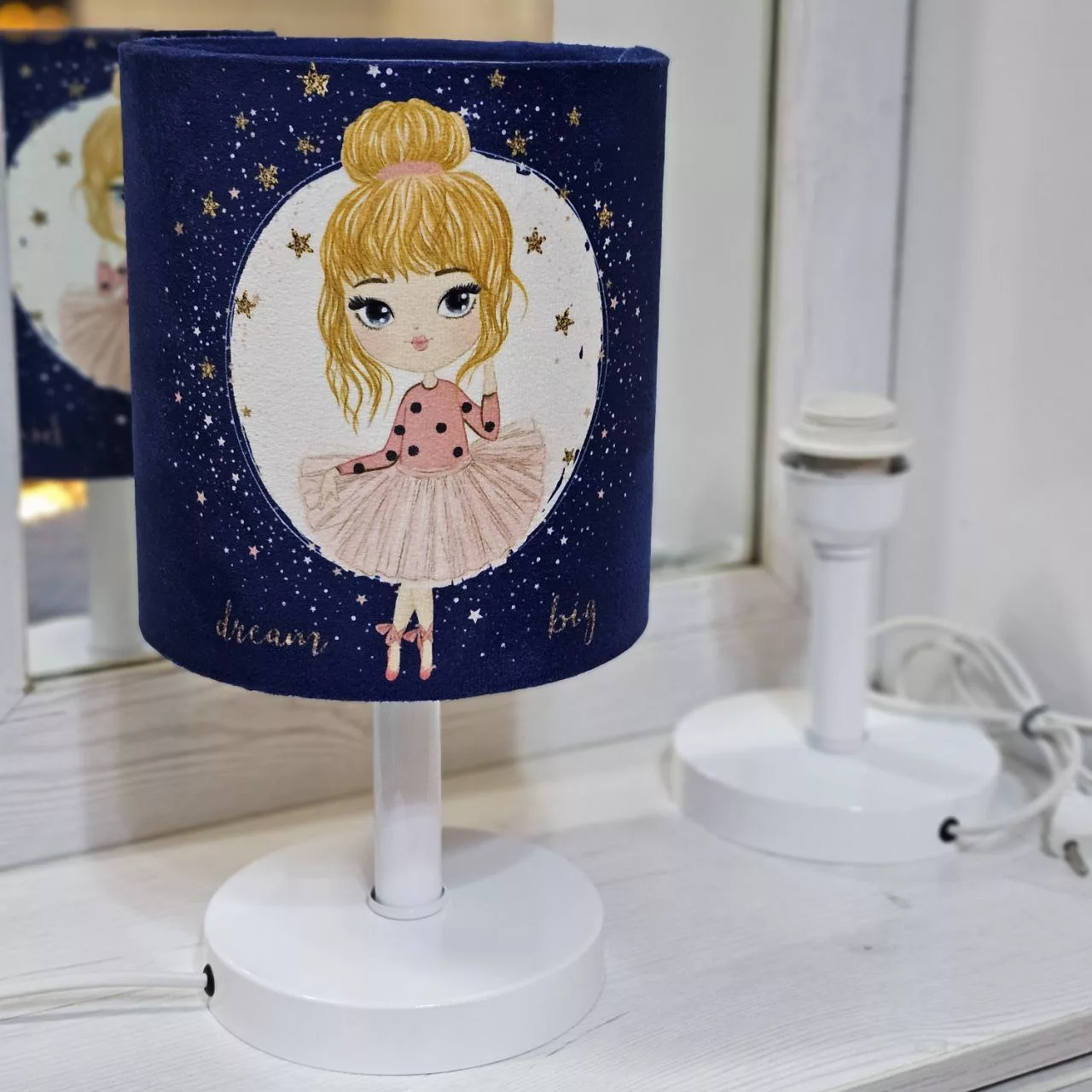 آباژور رومیزی کودک طرح دختر مدل BS-032