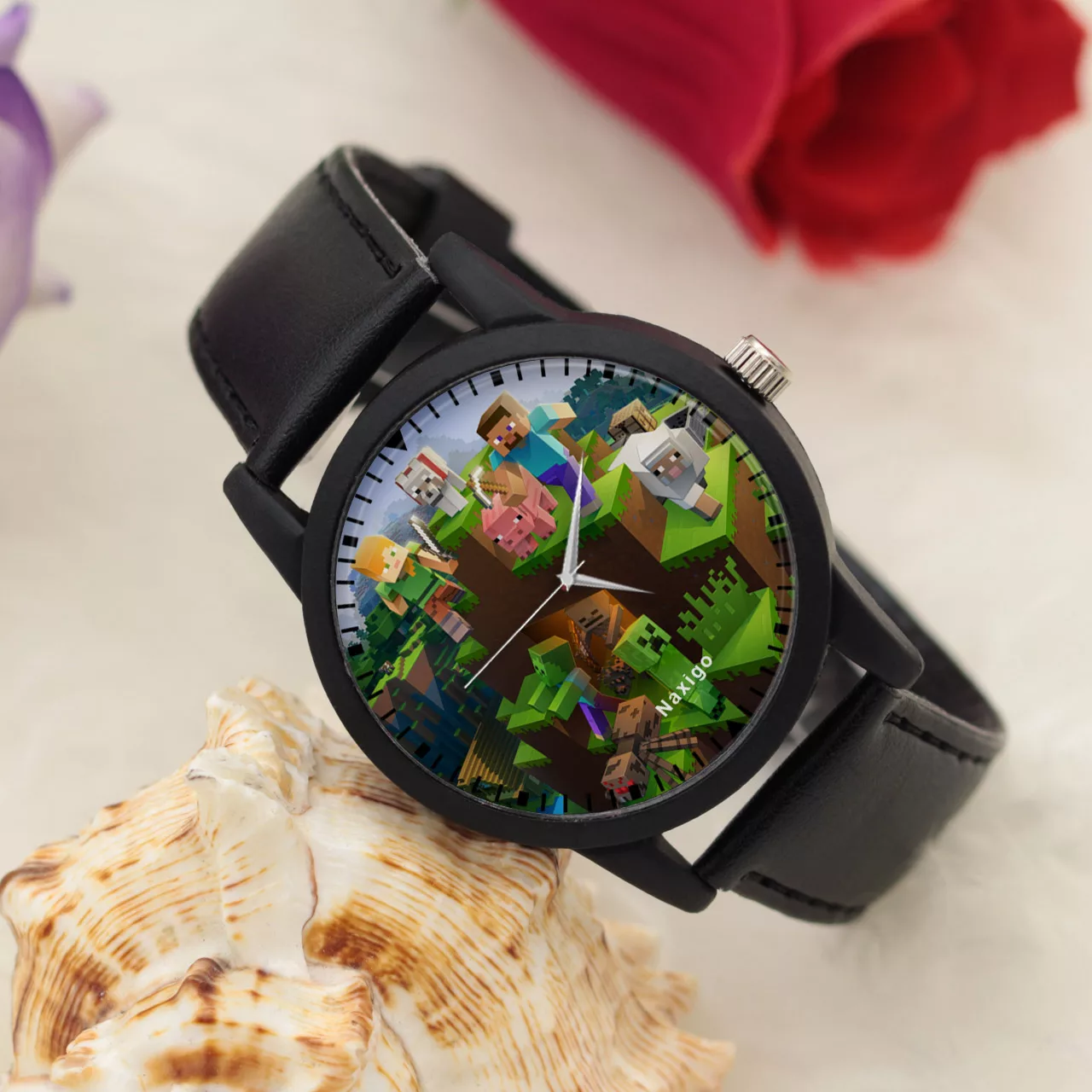 ساعت مچی عقربه ای ناکسیگو مدل ماینکرافت کد LF6777