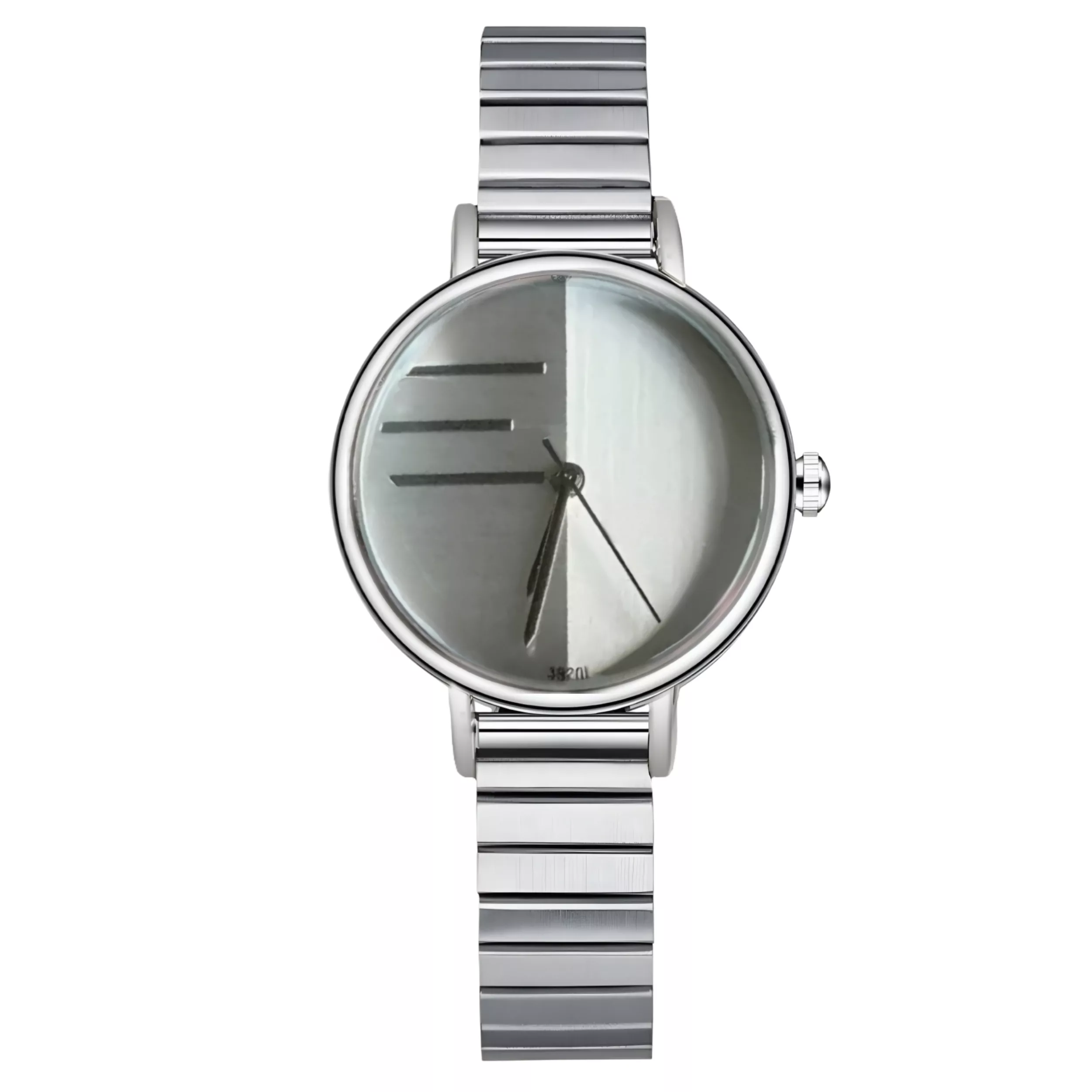 ساعت مچی عقربه‌ای کوارتز زنانه مدل مینیمال کلاسیک بند آجری کد ۳