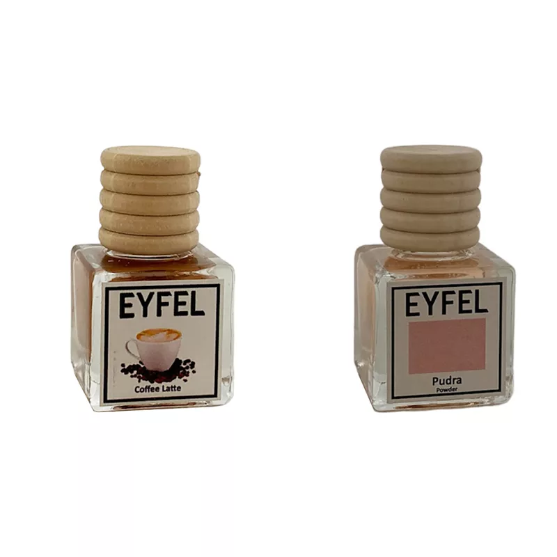 خوشبوکننده خودرو مدل کافه لته و پودر حجم 10 میلی لیتر مجموعه 2 عددی