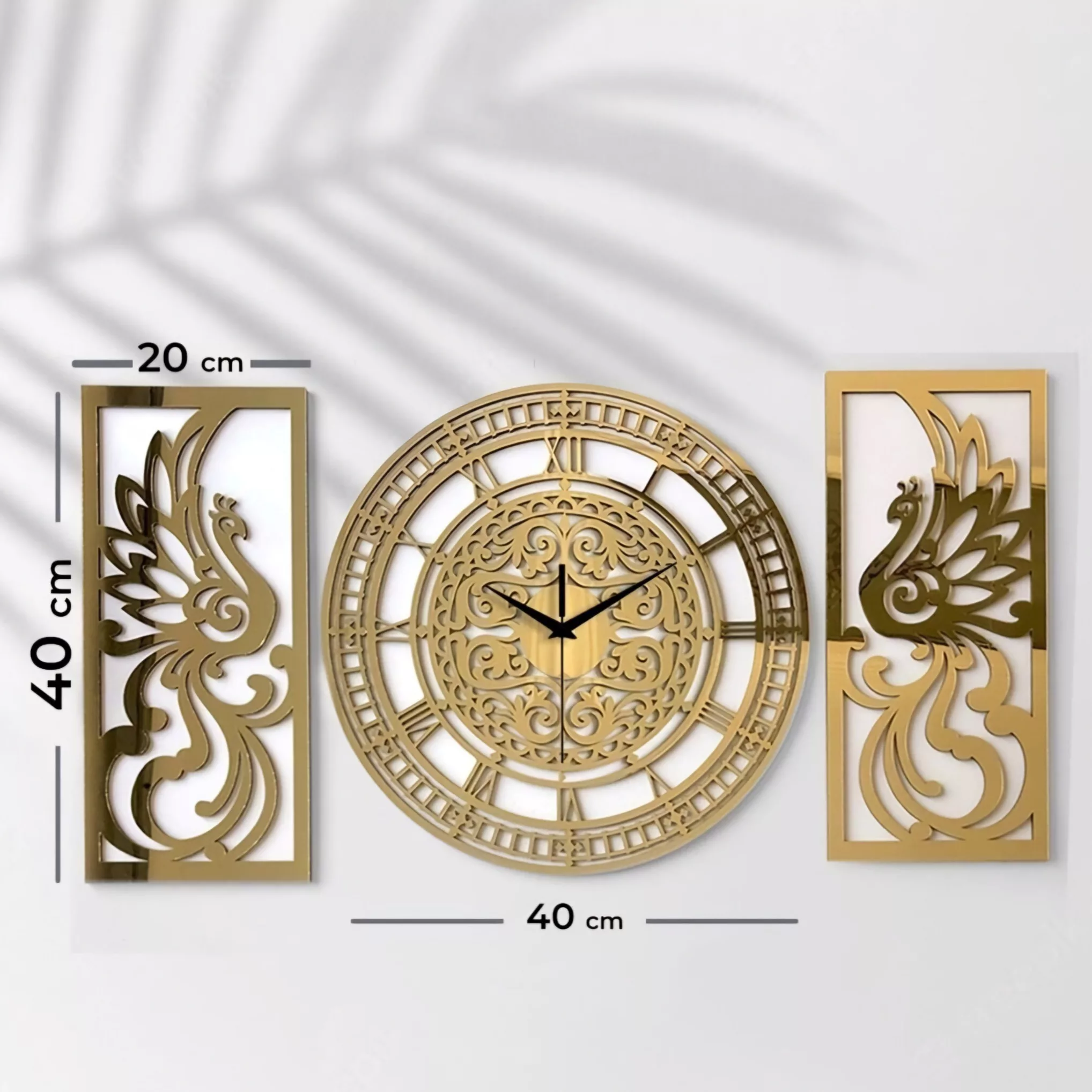 ساعت دیواری اِلیکسار مدل سیمرغ کد M111  به همراه تابلو