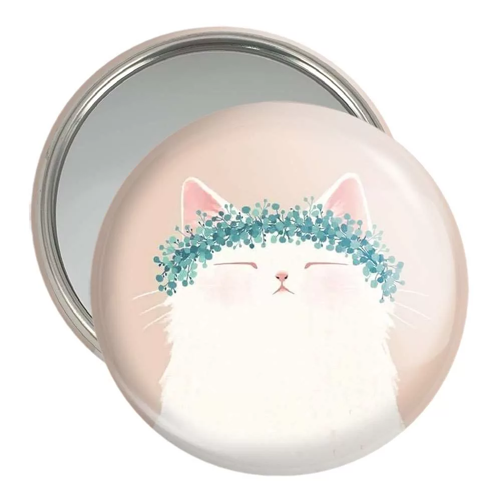 آینه جیبی خندالو طرح گربه  کد 5162