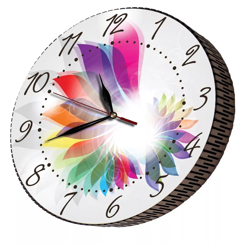 ساعت دیواری مدل دنیای رنگ