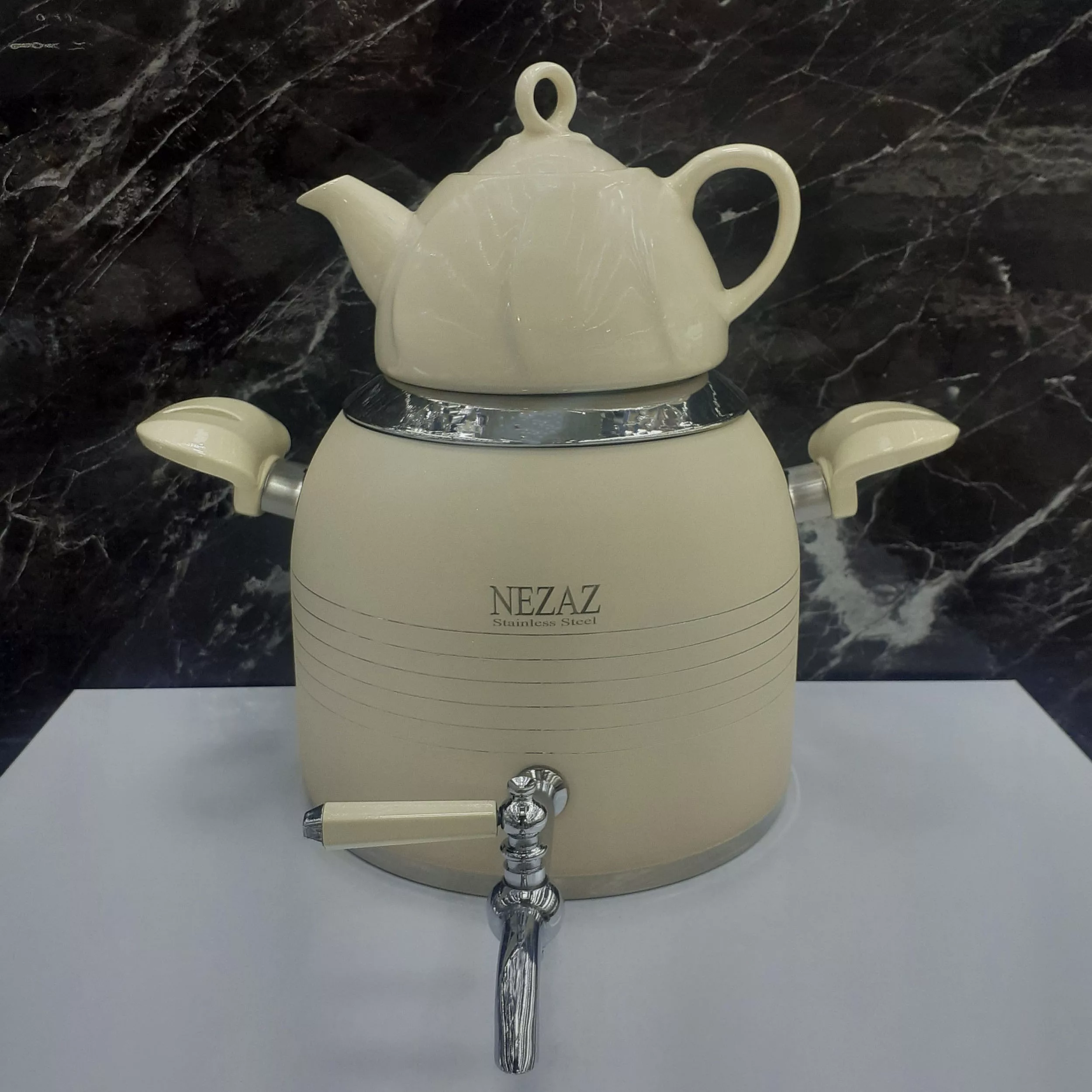 ست کتری و قوری نزاز مدل قالب ترک