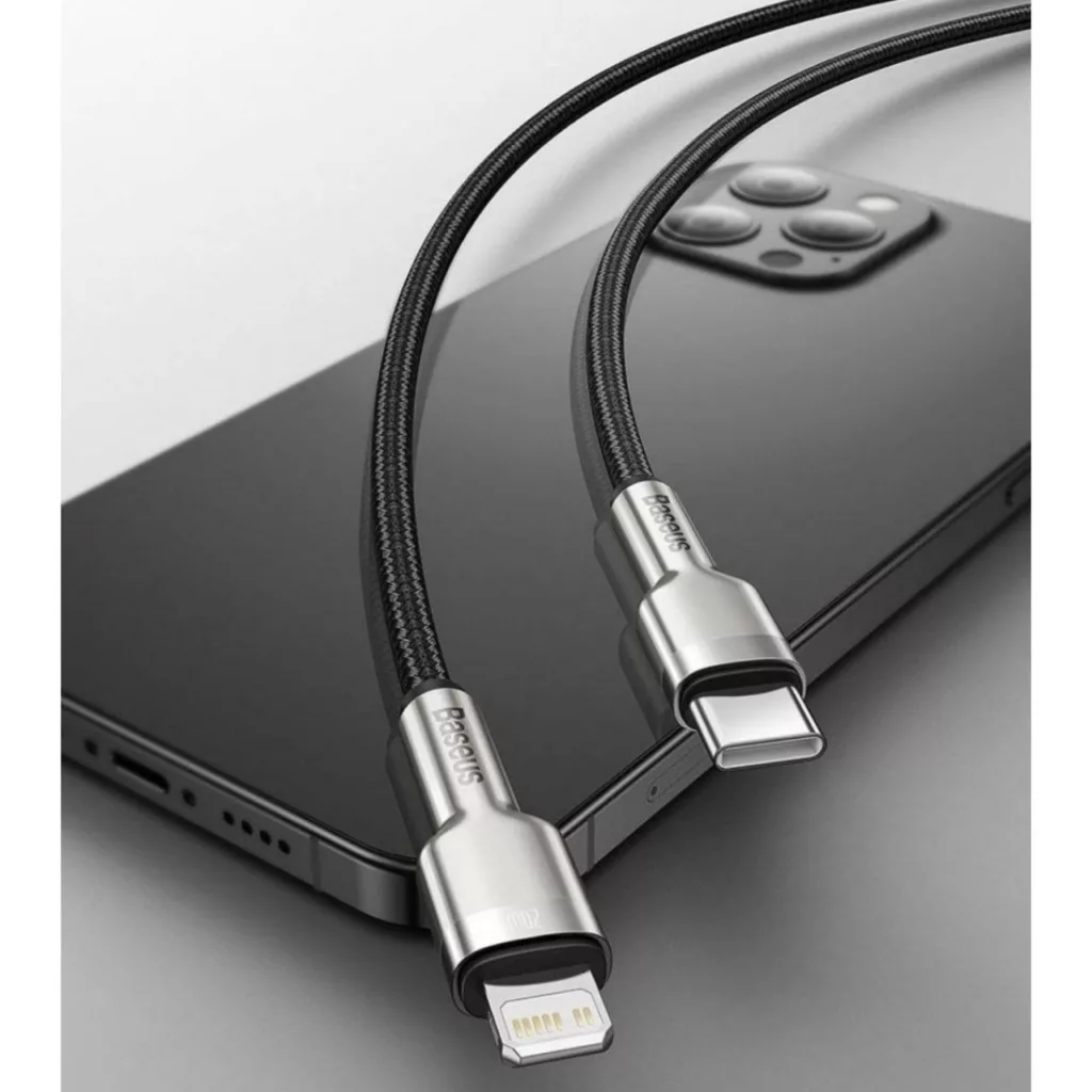 کابل تبدیل USB-C به لایتنینگ باسئوس مدل CATLJK 20W طول 2 متر